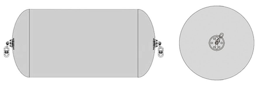 sling type pneumatic rubber fenders