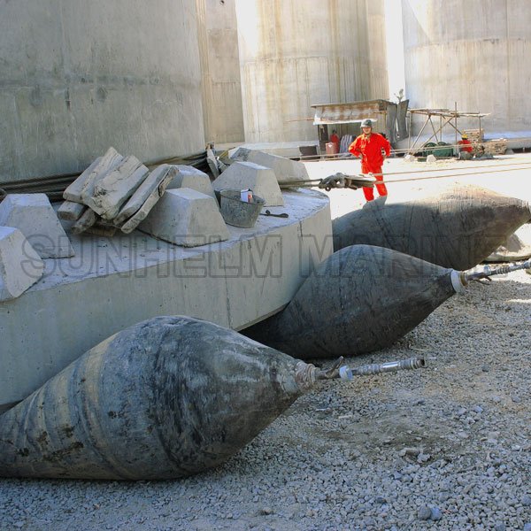cassion moving airbag in use