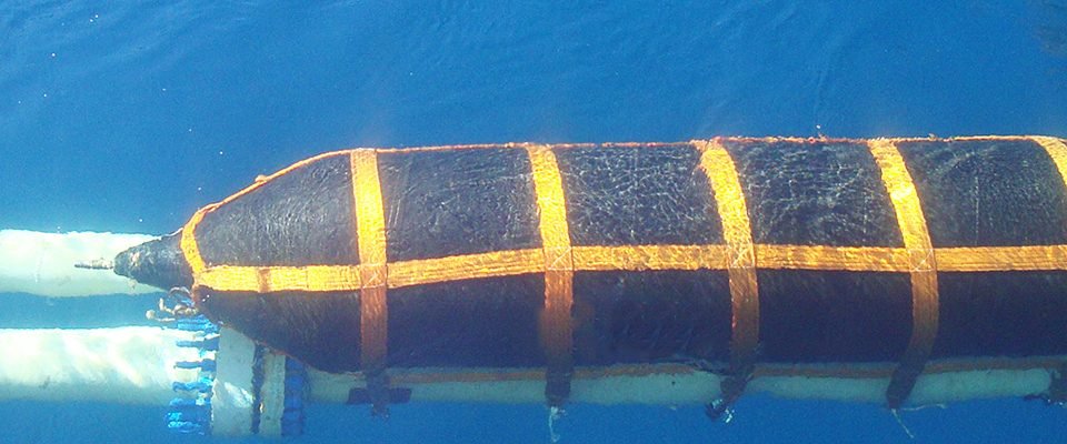 marine airbags in use