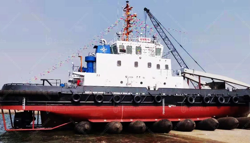 ship launching using airbags