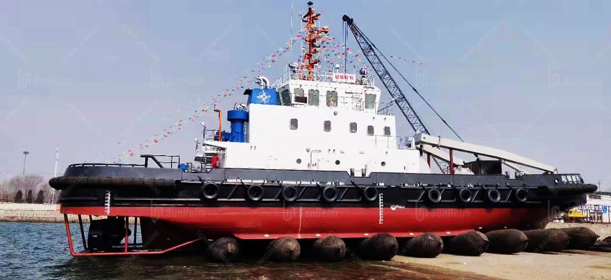 ship launching using airbags