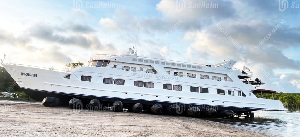 ship launching airbags