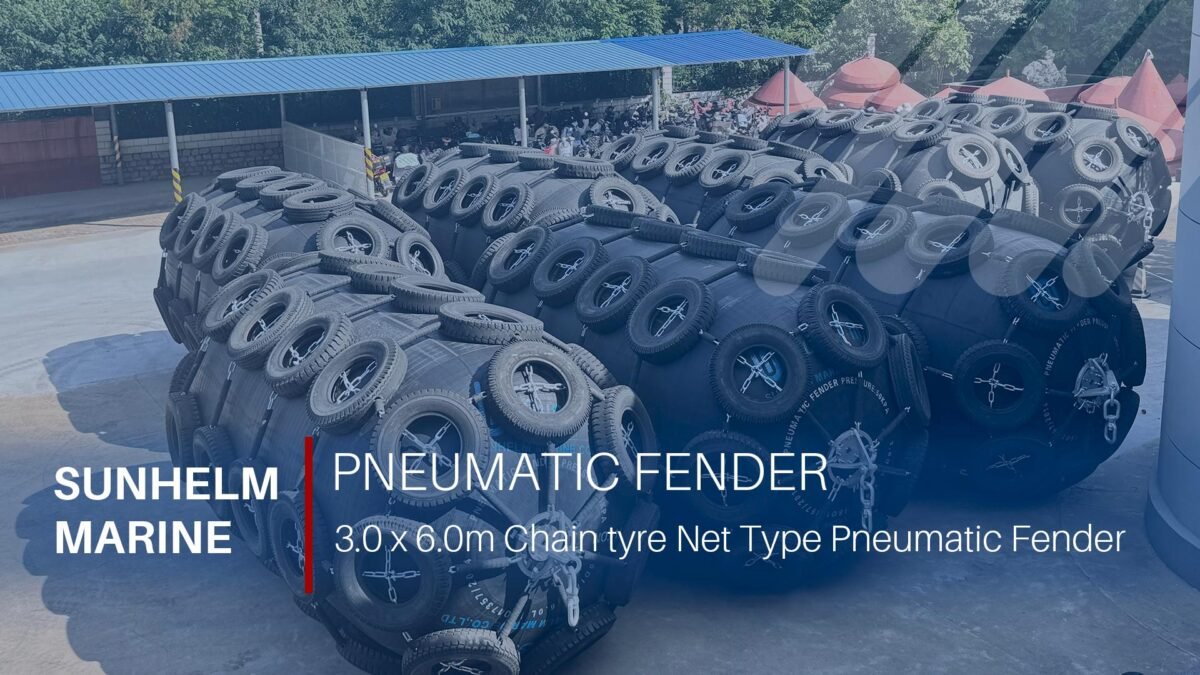 .0 x 6.0m Chain tyre Net Type Pneumatic Fender SUNHELM