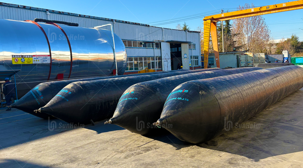 ship launching airbags