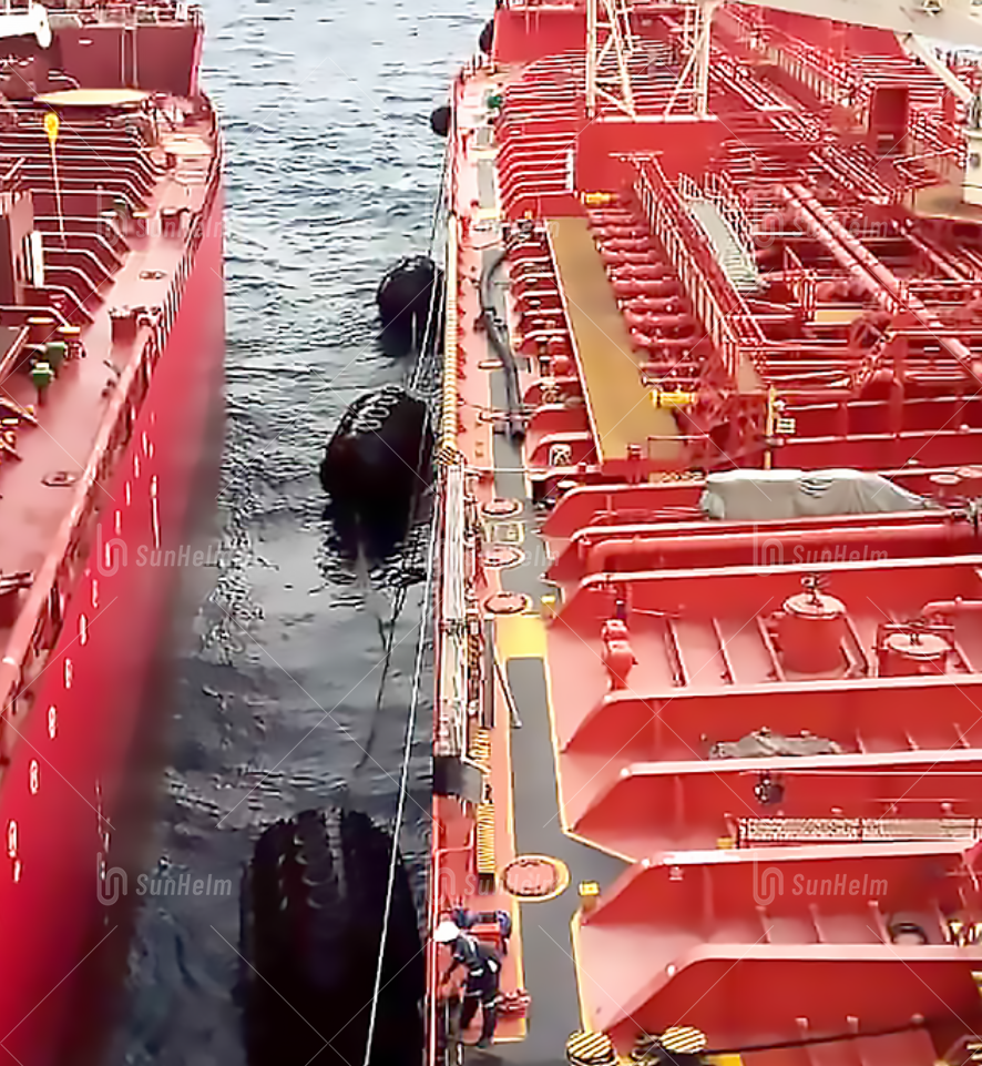 pneumatic fenders use in ship to ship