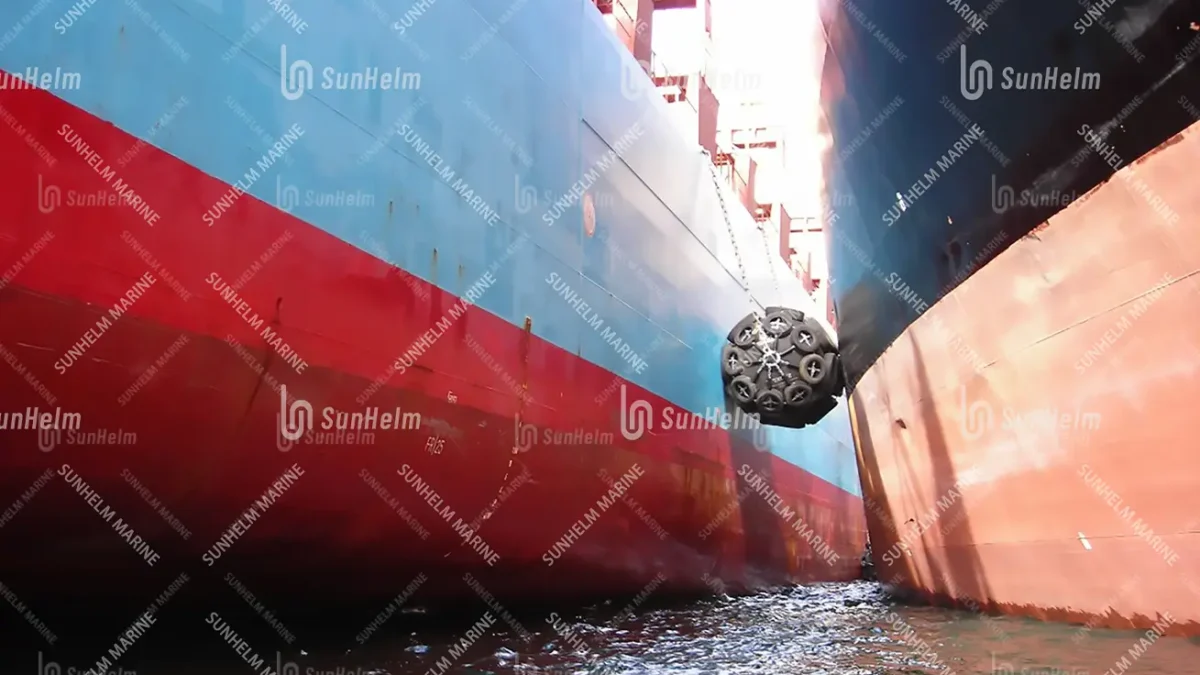 pneumatic fenders use in STS