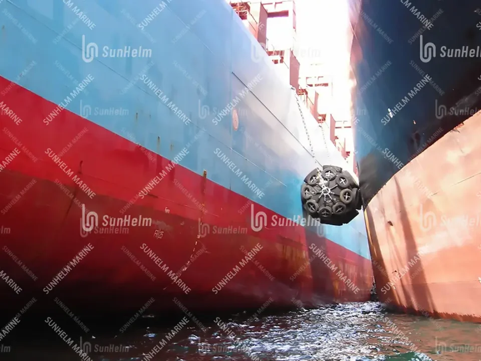 pneumatic fenders use in STS