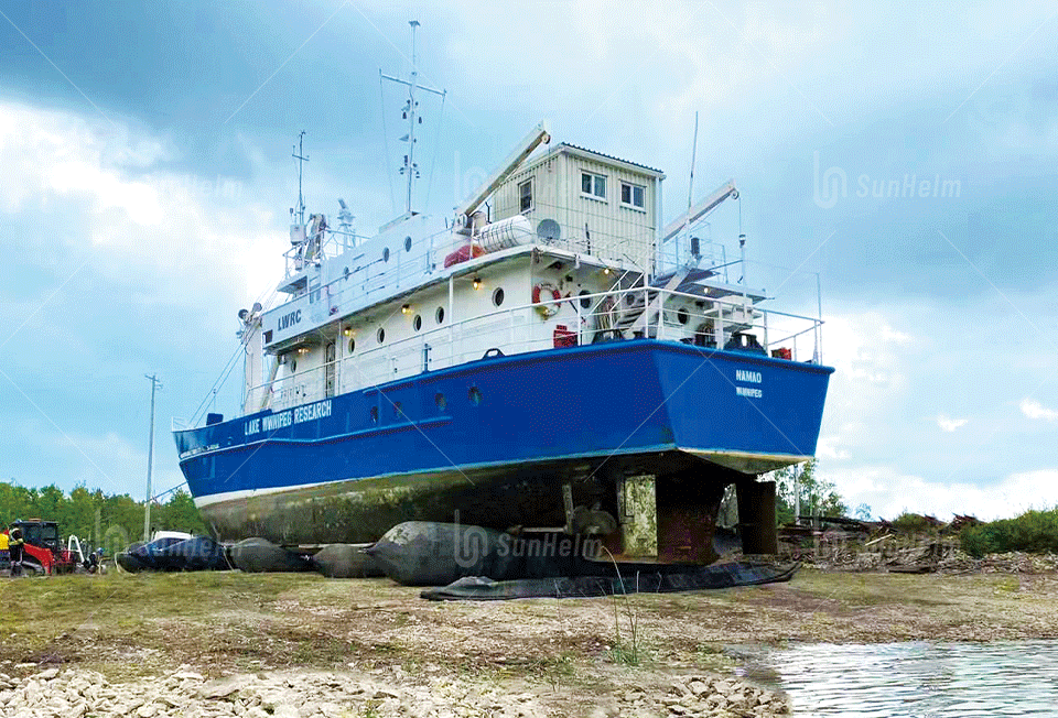 ship launching airbags