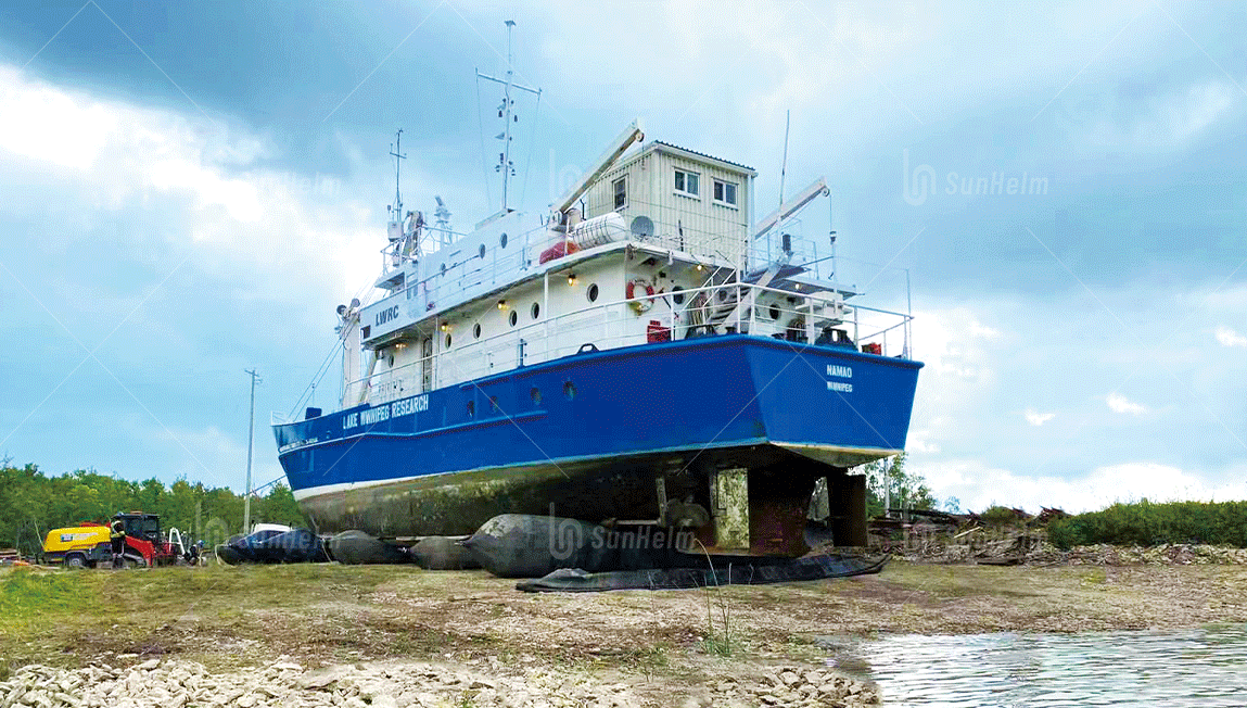 ship launching airbags
