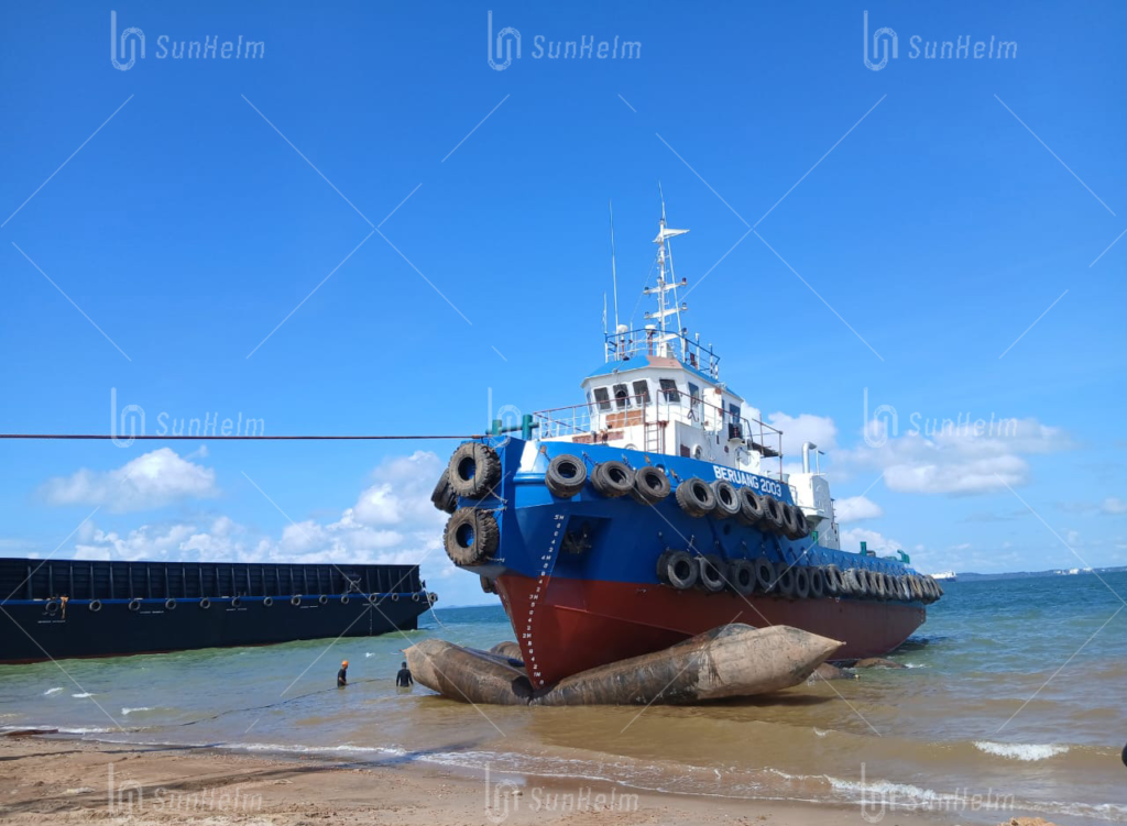 ship launching airbags